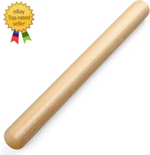 11.5-Inch Wooden Rolling Pin for Baking, French Wood Rolling Pin Wood Kitchen Do