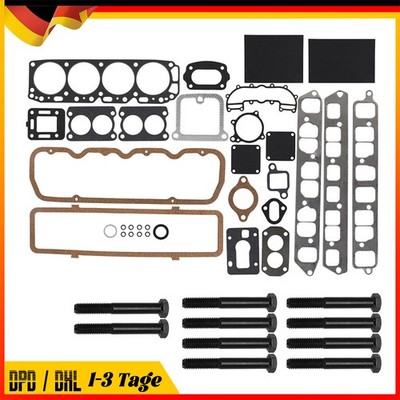 Cylinder Head Gasket & Bolt Kit For ChrisCraft Mercury Marine Mercruiser 3.0L GM
