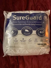 Split King Size Box Spring Encasement Bed Bug & 100% Waterproof  hypoallergenic