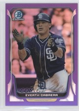 2014 Bowman Chrome Purple Refractor 10/150 Everth Cabrera #166 z6b
