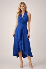Calvin Klein A-Line Halter Sleeveless Tea-Length Cocktail Dress size 4