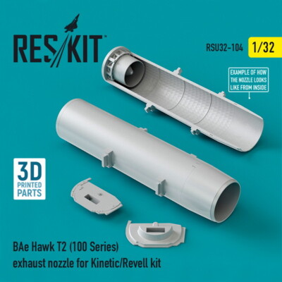 Reskit RSU32-0104 BAe Hawk T2 (100 Series) exhaust nozzle (Kinetic/Revell) 1/32
