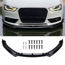 Front Bumper Lip Splitter For Audi A4 B8.5 / B8 Facelift 2011-2015 Gloss Black #