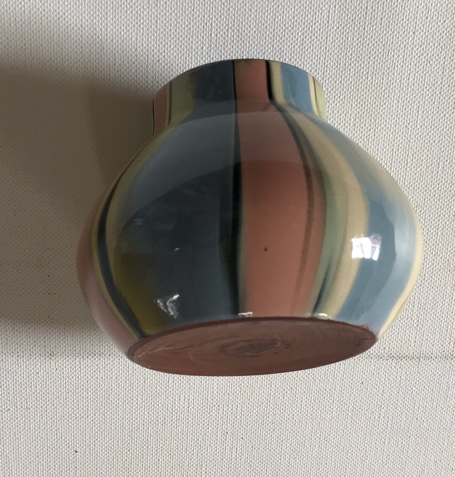 Babbacombe Pottery Colour Splash Vase Barrett Priddow Torquay, Devon England