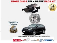 FOR Lexus RX300 RX400H HYBRID RX350  2/2003- FRONT BRAKE DISCS SET &  PADS KIT