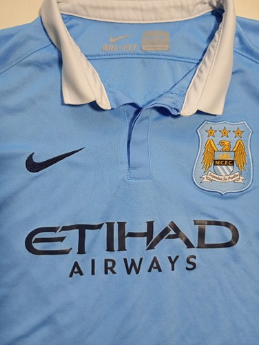 Maglia Nike Manchester City Home 2015-2016 Junior Taglia XL - Foto 6 di 13