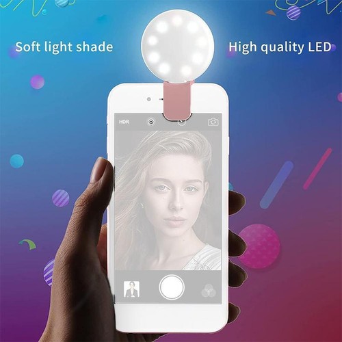 Portable Selfie LED Light Fill Camera Flash For Mobile Phone Universal - Zdjęcie 10 z 19
