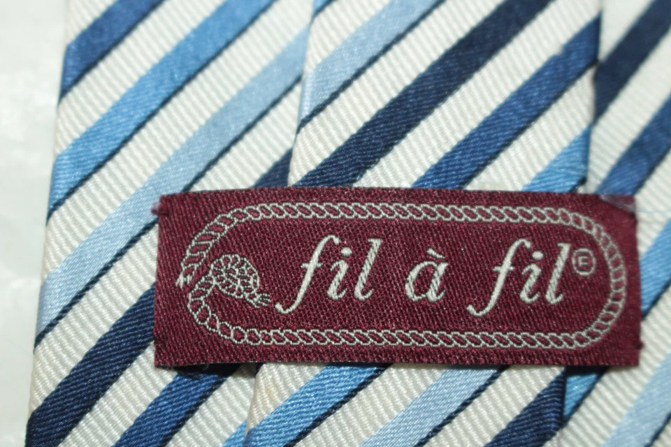 FIL A FIL Silk tie Made in Italy F69861 - Image 4 of 4