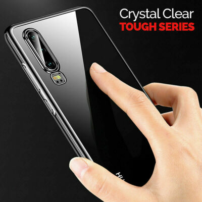 CLEAR Case For Huawei P20 P30 Pro Lite Mate Smart Cover Shockproof Silicone  Gel UK