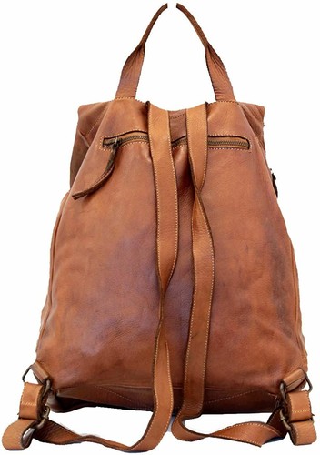 BZNA Bag Rinalto braun moro Italy Rucksack Backpacker Designer Tasche Handtasche - Bild 5 von 6