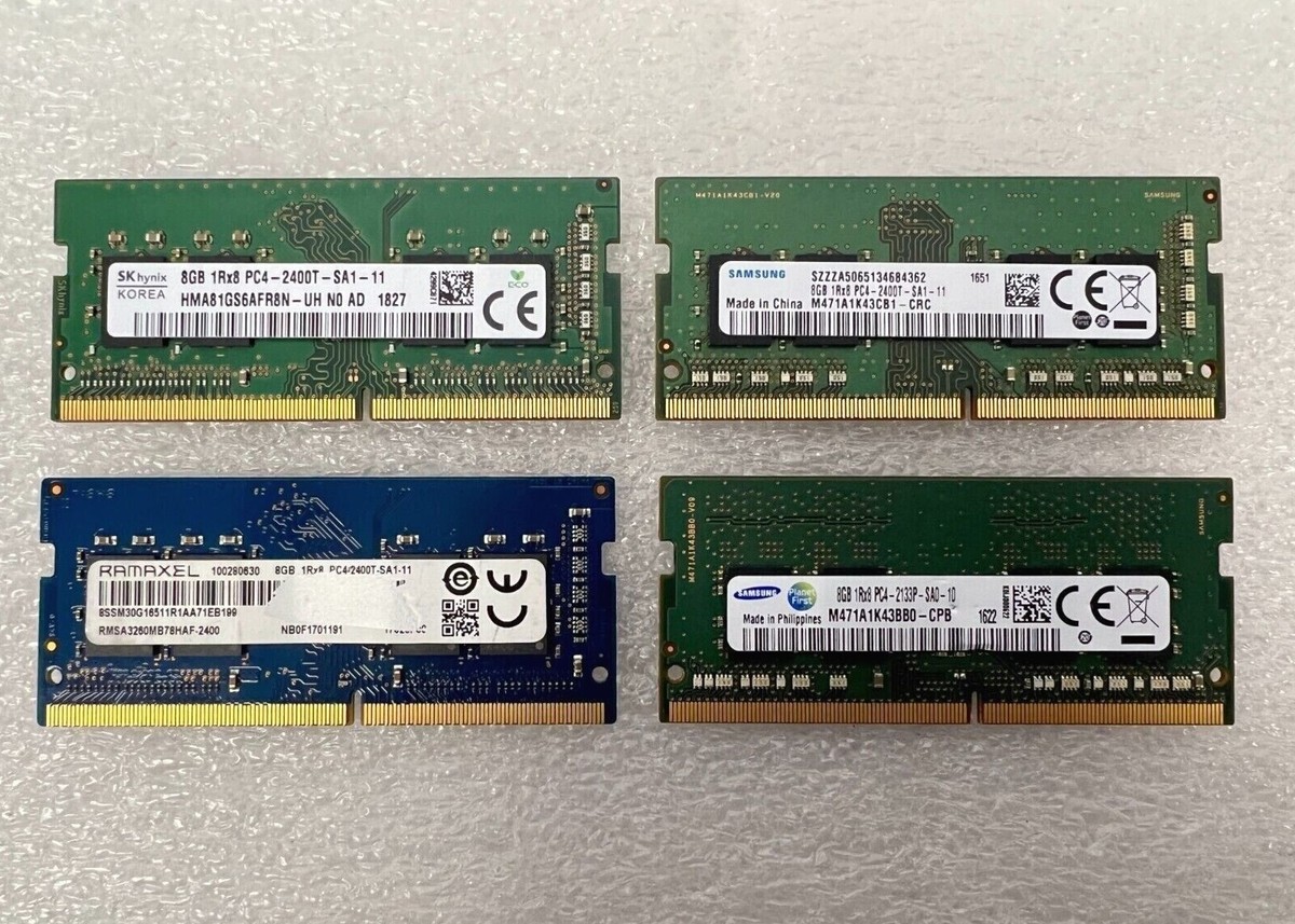 Bus 2400mhz Hynix 8gb Ddr4 2400 8GB DDR4 Laptop RAM PC4-2400T Mix