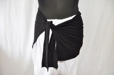 Designer-LAGENLOOK Jersey-Binde-Cacheur Blender Hüftmogler schwarz