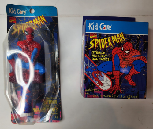 Lote de baño vintage 1995 Spiderman baño burbuja cuidado infantil Marvel nuevo con etiquetas años 90 - Imagen 2 de 21