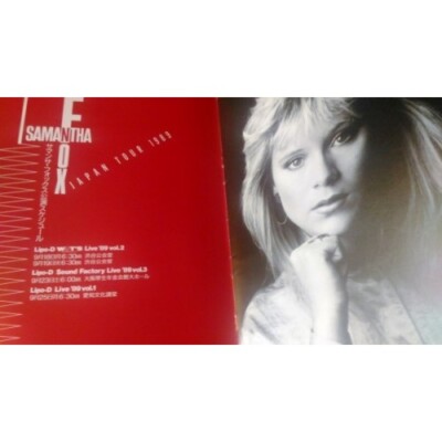 Samantha Fox 1989 Japan Tour Program 1989 Book | eBay
