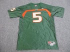 Vintage Miami Hurricanes Jersey Mens Medium Green Sewn College Football Nike