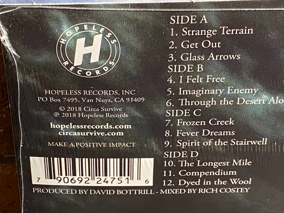 CIRCA SURVIVE - Blue Sky Noise, Ltd 2LP SPLATTER COLORED VINYL + DL New+Sealed! - Image 4 of 4