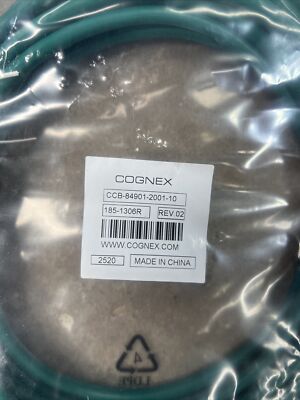 Cognex 185-1306R Ethernet Cable X-Coded M12 8 Pin 48V 0.5A IP67