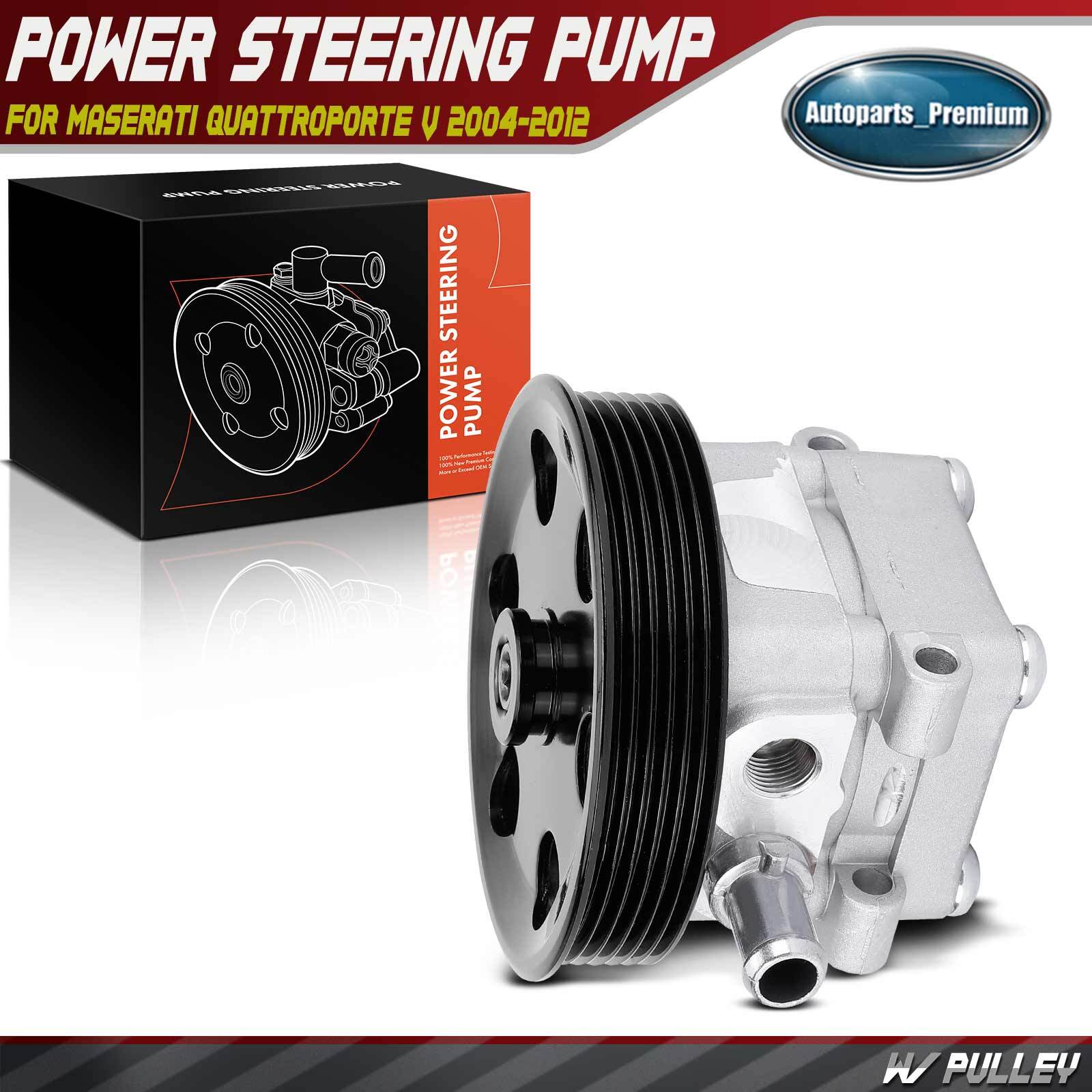 New Power Steering Pump w/Pulley for Maserati Quattroporte 2004-2012 4.2L 4.7L