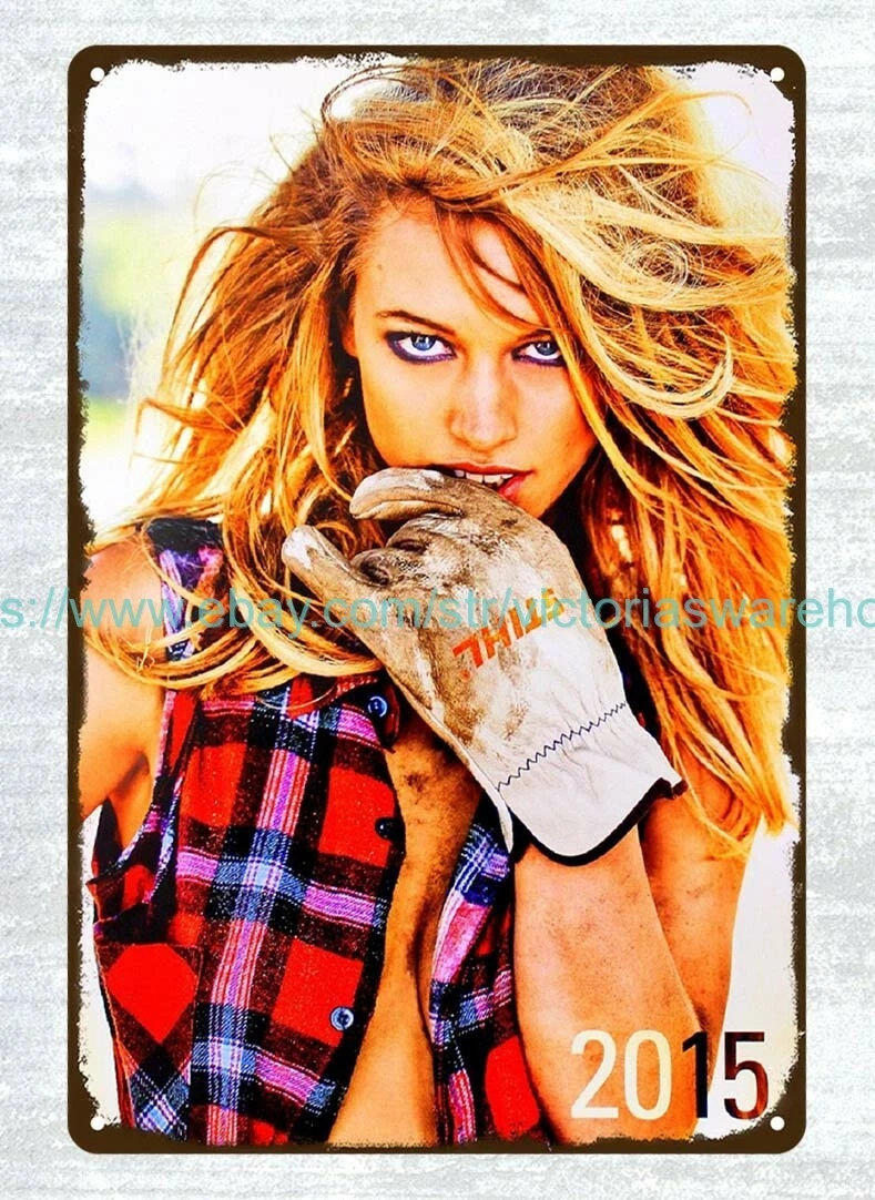 STIHL CHAIN SAW CALENDAR GIRL metal tin sign wall hanging | eBay STIHL CHAIN SAW CALENDAR GIRL metal tin sign wall hanging | eBay