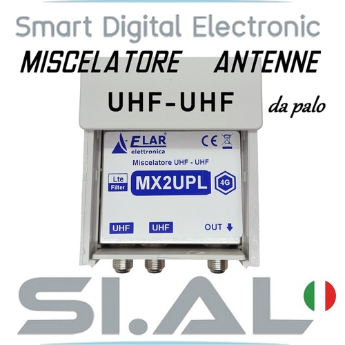 Miscelatore  2 antenne UHF due ingressi 1 uscita filtro LTE con DC - Foto 1 di 3