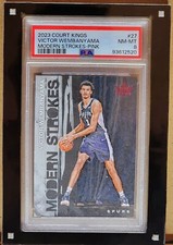 Victor Wembanyama 2023 Panini Court Kings Modern Strokes Pink #27 J.Match 1/8🔥