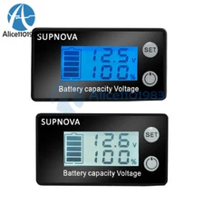 LCD DC 7-68V Battery Capacity Status Display Indicator Digital Monitor Meter
