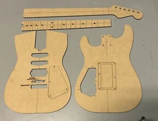 Super Strat 22 fret HSS Template- Gotoh/Fender bridge routing