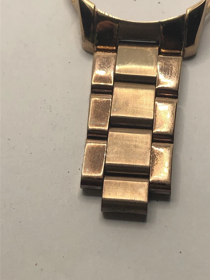 Caja de piezas de reloj Michael Kors 42 mm correa 20 mm oro rosa eslabones sin cristal GY308 Foto 4 de 4