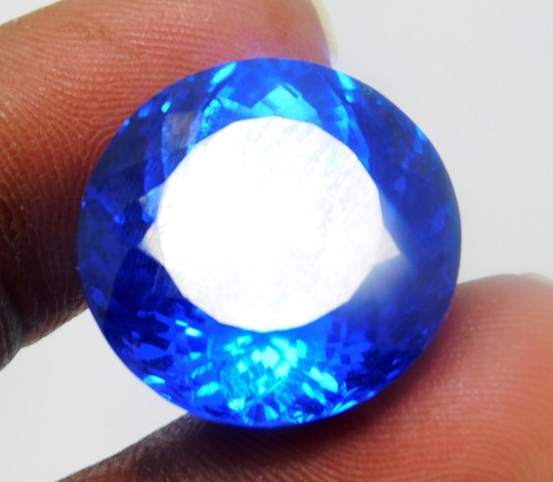 Brillante!!!! Zaffiro Blu Alta Qualità 39 Ct Bellissima Gemma Certificata - Foto 7 di 7