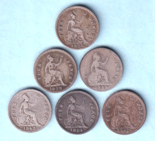 Great Britain. Queen Victoria - Groats (4d) : 1838 x 2, 1841, 1843, 1854 & 1855