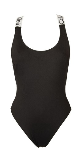 SG Costume donna CALVIN KLEIN intero mare o piscina olimpionico lacci dietro inc - Picture 2 of 5