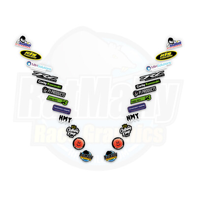 RatMally StickerDrop Race Sponsor Stack - Stickers, Decals Graphics, Universal