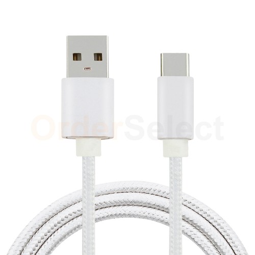 Cable trenzado USB tipo C 6 pies para Motorola Moto Edge+ / One Fusion+ /One 5G - Imagen 3 de 6