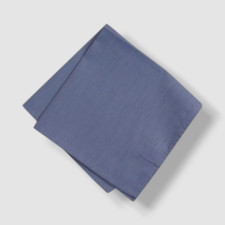 Bar III Men Blue Cotton Classic Pocket Square Hanky Handkerchief