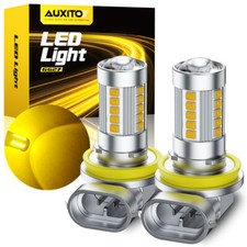 Auxito Lamp H11 H8 H9 Amber Yellow Led Fog Light Drl Bulbs Super Bright 5000lm A Auxito Lamp H11 H8 H9 Amber Yellow Led Fog Light Drl Bulbs Super Bright 5000lm A