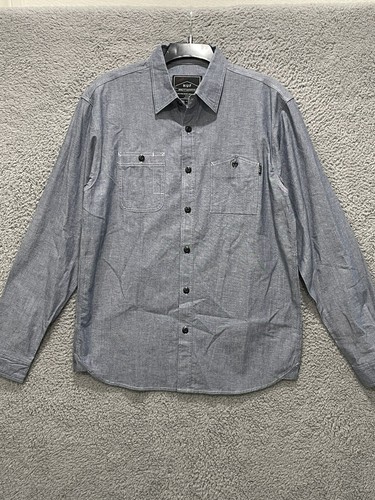 HUF Men's Casual Button Up Shirt Large 
