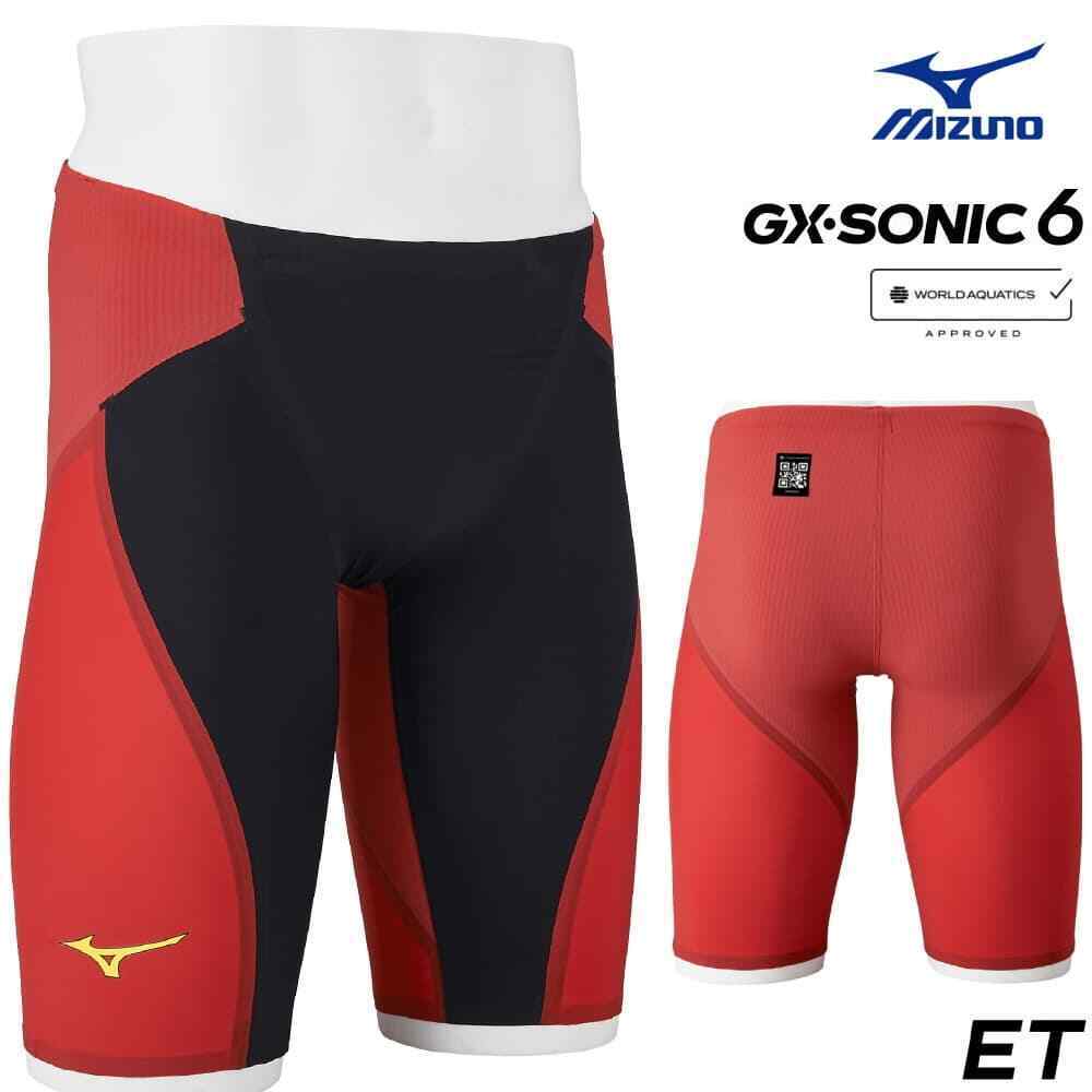 Mizuno Mens Swimsuit GX SONIC 6 ET Half Spats N2MBA503 96 Mizuno Mens Swimsuit GX SONIC 6 ET Half Spats N2MBA503 96