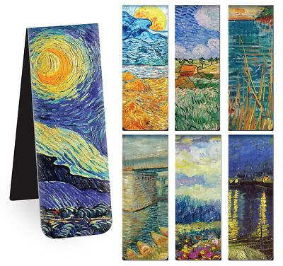 Magnetic Bookmarks 14Pcs Book Mark 3.1   Page 14PCS, Impressionist Paintings