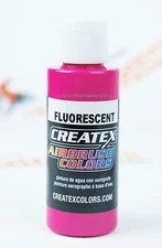 Createx Airbrush Colors 5406 Fluorescent Magenta 2oz. water-based paint 