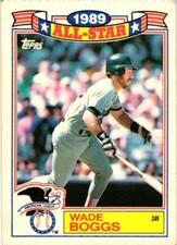 1990 Topps 1989 Commemorative Set #15 of 22 Wade Boggs A's Baseball Card