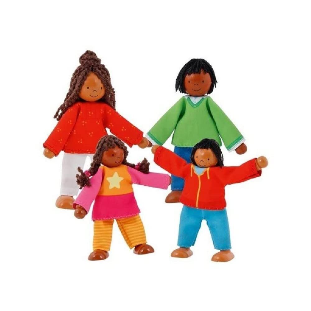Goki - Family of Flexible Colors Baby Dolls, Multicolor (51495)