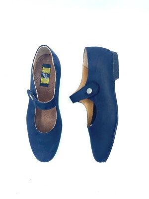 TOP MODEL BALLERINAS WILDLEDER BLAU