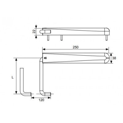 Fermapersiana Universale Torbel A Molla Marrone 135mm - Foto 6