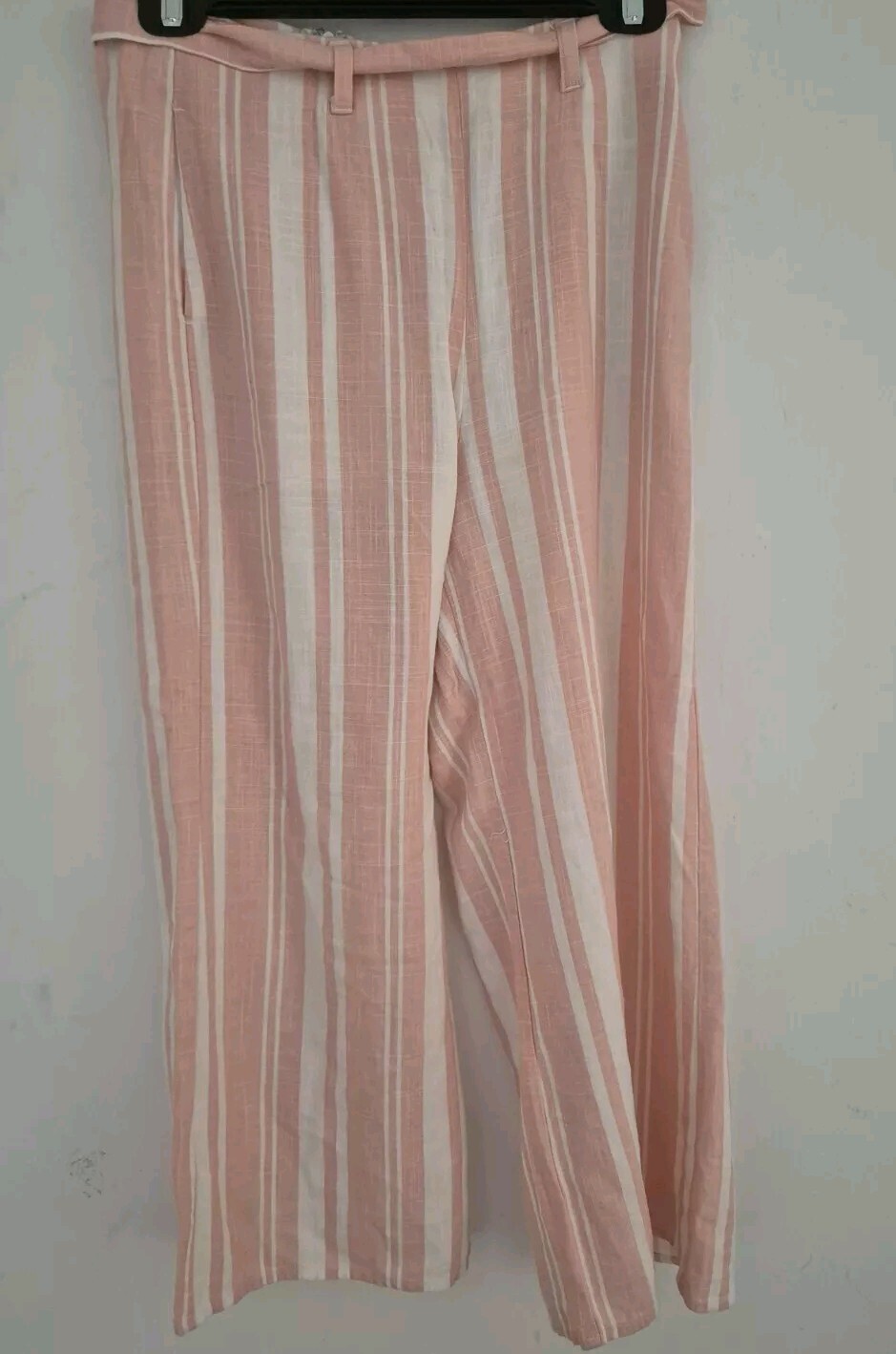 Womens Linen Blend Striped Pants Culottes Sz XS Ghanda