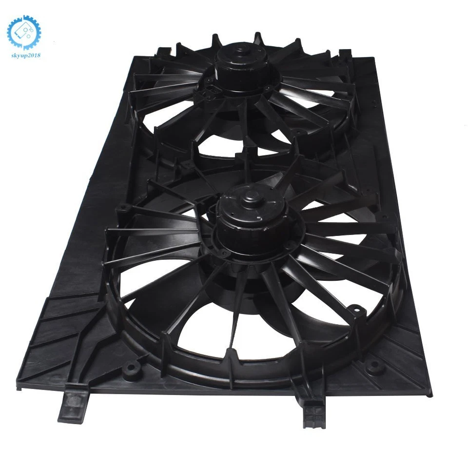 Conjunto de ventilador de radiador y condensador doble para Jeep Patriot 2007-2014 2,0 L 2,4 L Foto 4 de 4