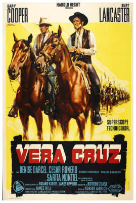 Vera Cruz 1954 - Charles Bronson - Italy - Classic Movie Poster