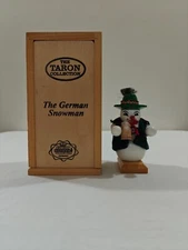 Steinbach Taron Collection The German Snowman Handmade Wood Christmas w/ Tag Box