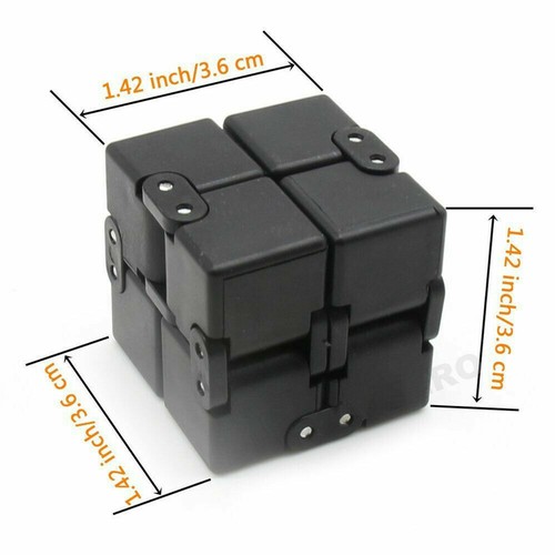 Mini cubo infinito ABS de plástico + metal EDC para alivio del estrés calmante contra la ansiedad - Imagen 7 de 12