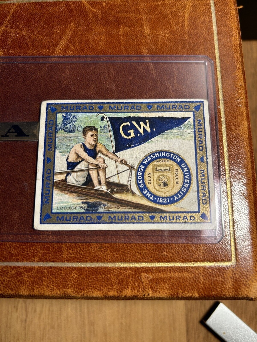 murad cigarettes 1910s T51 Murad Cigarettes College George Washington