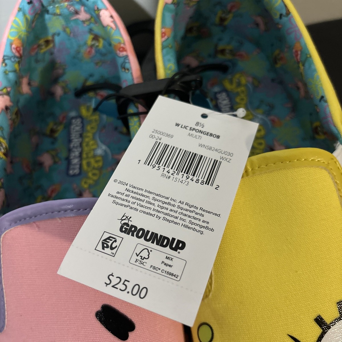 SpongeBob SquarePants & Patrick Slide Slip-on Shoes Ground  display picture 2